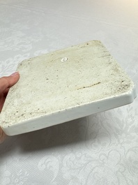A Chinese famille rose 'Li Tieguai' square tray, 19th C.