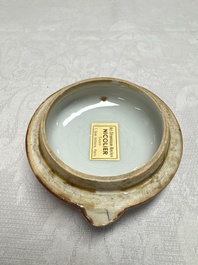 A Chinese export famille rose 'Xi Xiang Ji' jug and cover, Yongzheng/Qianlong