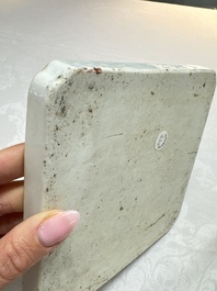 A Chinese famille rose 'Li Tieguai' square tray, 19th C.