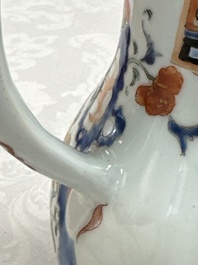 A Chinese export famille rose 'Xi Xiang Ji' jug and cover, Yongzheng/Qianlong