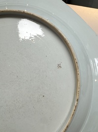 Two Chinese famille rose dishes with floral design, Yongzheng/Qianlong