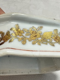 A Chinese armorial salt with the arms of Valckenier of Amsterdam for the Dutch market, Qianlong, ca. 1735&ndash;40