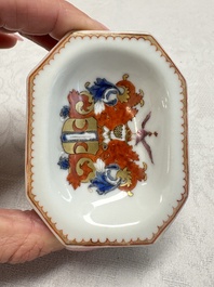 A Chinese armorial salt with the arms of Valckenier of Amsterdam for the Dutch market, Qianlong, ca. 1735&ndash;40