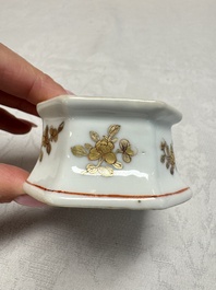 A Chinese armorial salt with the arms of Valckenier of Amsterdam for the Dutch market, Qianlong, ca. 1735&ndash;40