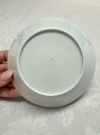 A rare Chinese 'Portrait' cup and saucer, Hervou&euml;t collection, 18/19th C.