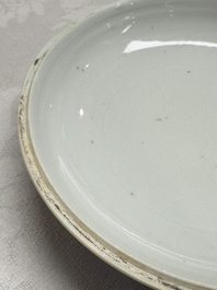 A pair of Chinese blue and white 'Bleu de Hue' covered bowls with landscape design, Phong Vu Quy Chu 風雨歸舟 marks, 19th C.