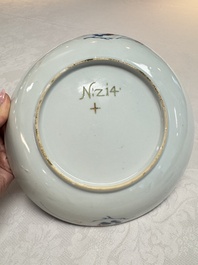 A Chinese Imari-style plate with landscape design, Johanneum mark, ex-collection of August the Strong, Kangxi
