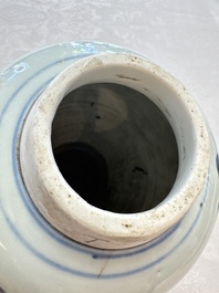 A Chinese wucai 'Jia Guan Jin Jue 加冠進爵' vase, Transitional period