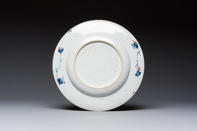 Five Chinese blue and white, Imari-style and famille rose wares, 18th C.