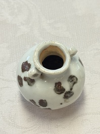 A Chinese russet-splashed jarlet, Yuan