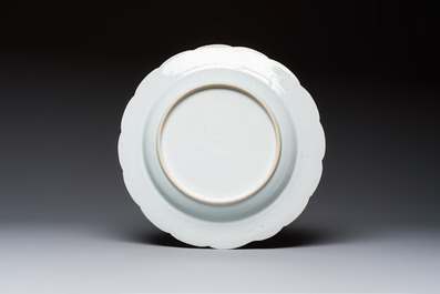 Five Chinese blue and white, Imari-style and famille rose wares, 18th C.