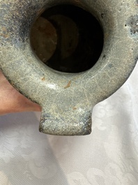 A Chinese junyao tripod censer with handles, Jin/Yuan