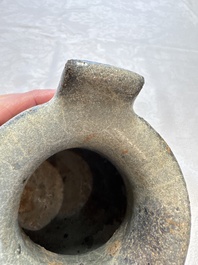 A Chinese junyao tripod censer with handles, Jin/Yuan
