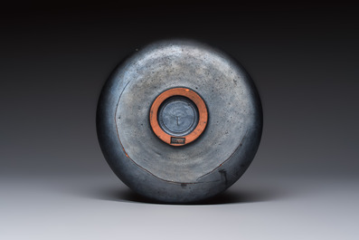 Rogier Vandeweghe (1923-2020) for Amphora and Perignem: a red-glazed bowl, a polychrome dish and a Perignem polychrome glazed dish, 20th C.