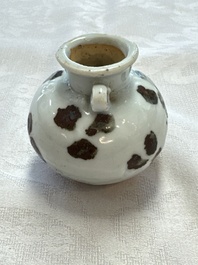 A Chinese russet-splashed jarlet, Yuan