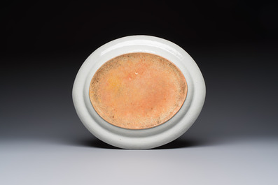 A Chinese polychrome and gilt-decorated armorial dish with the arms of McMahon, Jiaqing, ca. 1810