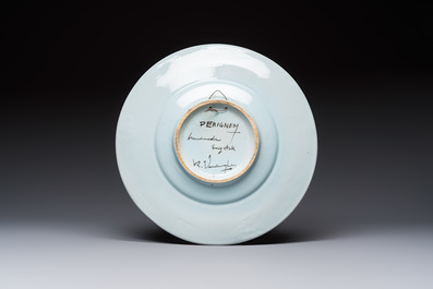 Rogier Vandeweghe (1923-2020) for Amphora and Perignem: a red-glazed bowl, a polychrome dish and a Perignem polychrome glazed dish, 20th C.
