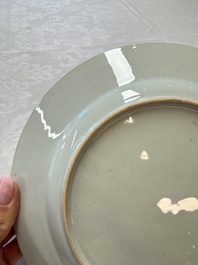Three fine Chinese famille rose 'Xi Xiang Ji' plates, Yongzheng
