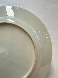 Three fine Chinese famille rose 'Xi Xiang Ji' plates, Yongzheng