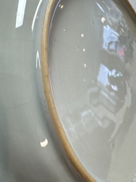 Three fine Chinese famille rose 'Xi Xiang Ji' plates, Yongzheng