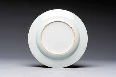Three fine Chinese famille rose 'Xi Xiang Ji' plates, Yongzheng