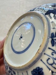 11 Chinese blue and white cups and 9 saucers, Kangxi and jade marks, Kangxi and later