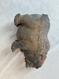 A Javanese terracotta boar-shaped money bank, probably Majapahit Kingdom, 15th C.