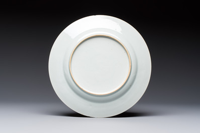 Three fine Chinese famille rose 'Xi Xiang Ji' plates, Yongzheng