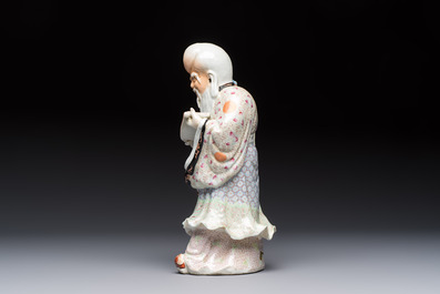 A fine Chinese famille rose figure of Shoulao, China mark, Guangxu/Republic