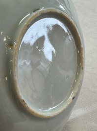 11 Chinese blue and white cups and 9 saucers, Kangxi and jade marks, Kangxi and later