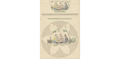 A Chinese famille rose 'Doctor's Visit' plate after Cornelis Pronk, Qianlong