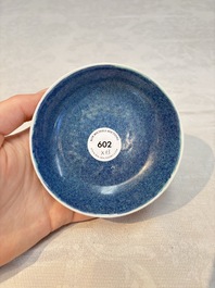 Six Chinese robin's egg-glazed saucers and seven ruby-back plates, Qianlong and Shengshengchun 生生春 marks, 19/20th C.