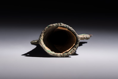A Chinese archaic bronze fitting and a spearhead, Western Zhou