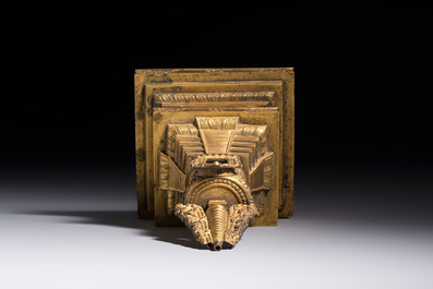 A Chinese gilt-copper stupa, Qing