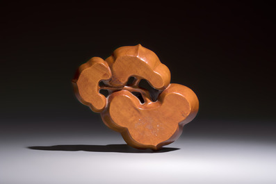 Three Chinese wooden carvings, 20th C.
