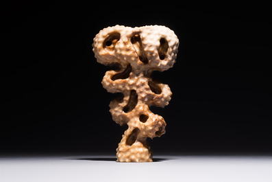 A Chinese carved jade model of a scholar's rock, 20th C.