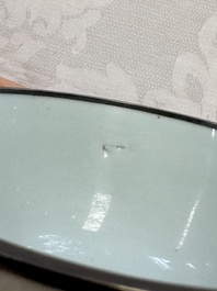 A Chinese blue and white 'Bleu de Hue' bowl with mythical beasts, Nguyen 阮 mark, 19th C.