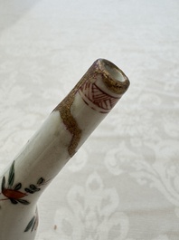 A Chinese famille verte rosewater sprinkler, a wucai jar and a Samson Paris verte-style covered ewer, 17/19th C.