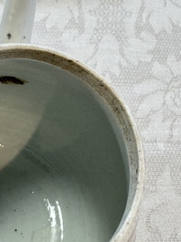 A Chinese famille rose 'Mountainous Landscape' teapot and cover, Yongzheng