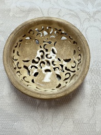 A Japanese Satsuma 'Shishi' koro, Kagayama 加賀山 mark, Meiji, 19th C.
