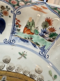 A Chinese famille verte armorial 'Provinces' dish with the arms of Zeelandt, Kangxi