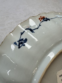 A Chinese famille verte armorial 'Provinces' dish with the arms of Zeelandt, Kangxi
