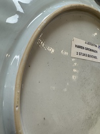 A Chinese famille verte armorial 'Provinces' dish with the arms of Zeelandt, Kangxi