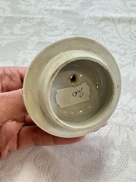 A Chinese famille rose 'Mountainous Landscape' teapot and cover, Yongzheng