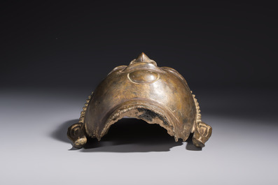 A bronze head of Buddha, Thailand, probably Ayutthaya period, 16/17th C.