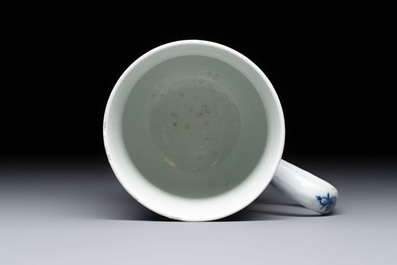 A Chinese Canton famille rose 'Mandarin Subject' tankard, Qianlong