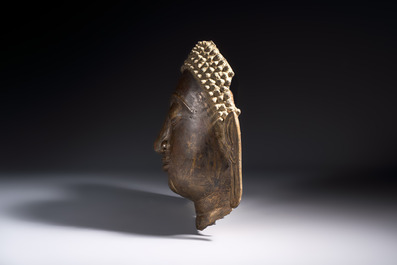 A bronze head of Buddha, Thailand, probably Ayutthaya period, 16/17th C.