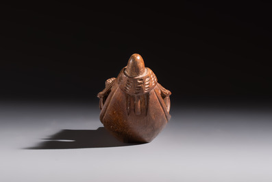 A group of 11 Chinese carved bamboo and wooden works, 19/20th C.