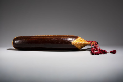 A gilt-lacquered arched harp or saung-gauk, Burma, 19/20th C.
