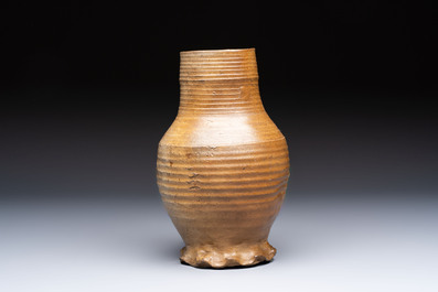 A Siegburg stoneware jug, Germany, 15th C.
